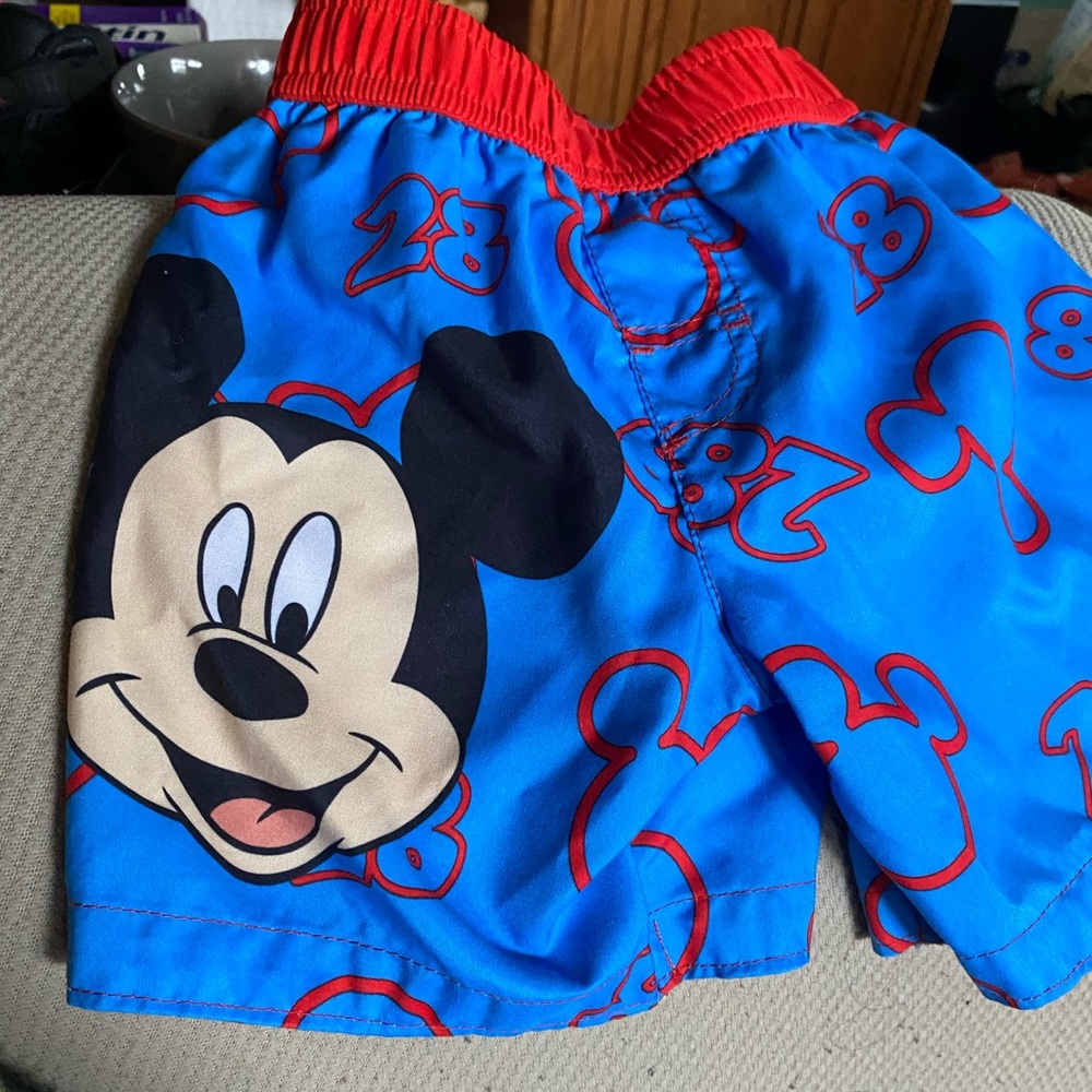 Mickey Mouse bathing shit